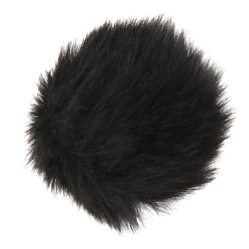 Artificial Fur Lavalier Mic Windscreen Lapel Microphone Wind Muff Clip On Furry Mic Muff