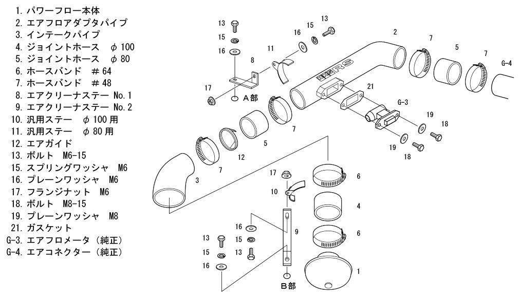 HKS Racing Suction Air Cleaner for Aristo and JZS161 Not Compatible with Super SQV E-, GF-, GH- 2JZ-GTE (1997/08-05/07) - (Product Code 70020-AT102)
