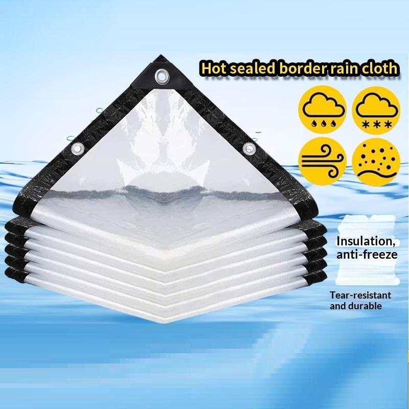 Transparent Waterproof Cloth Thickened Oilcloth Garden Rainproof Plastic Cloth Plant Cold-Proof Heat Insulation Tarpaulin