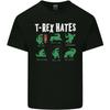 TRex Hates Funny Dinosaurs Jurassic Gym Unisexs Light Cotton TShirt