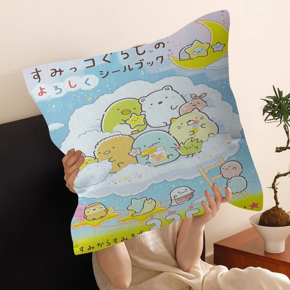 Japan Anime Sumikko Gurashi Personalized Picture Text Home Decorative Pillows Household Gifts 45x45cm
