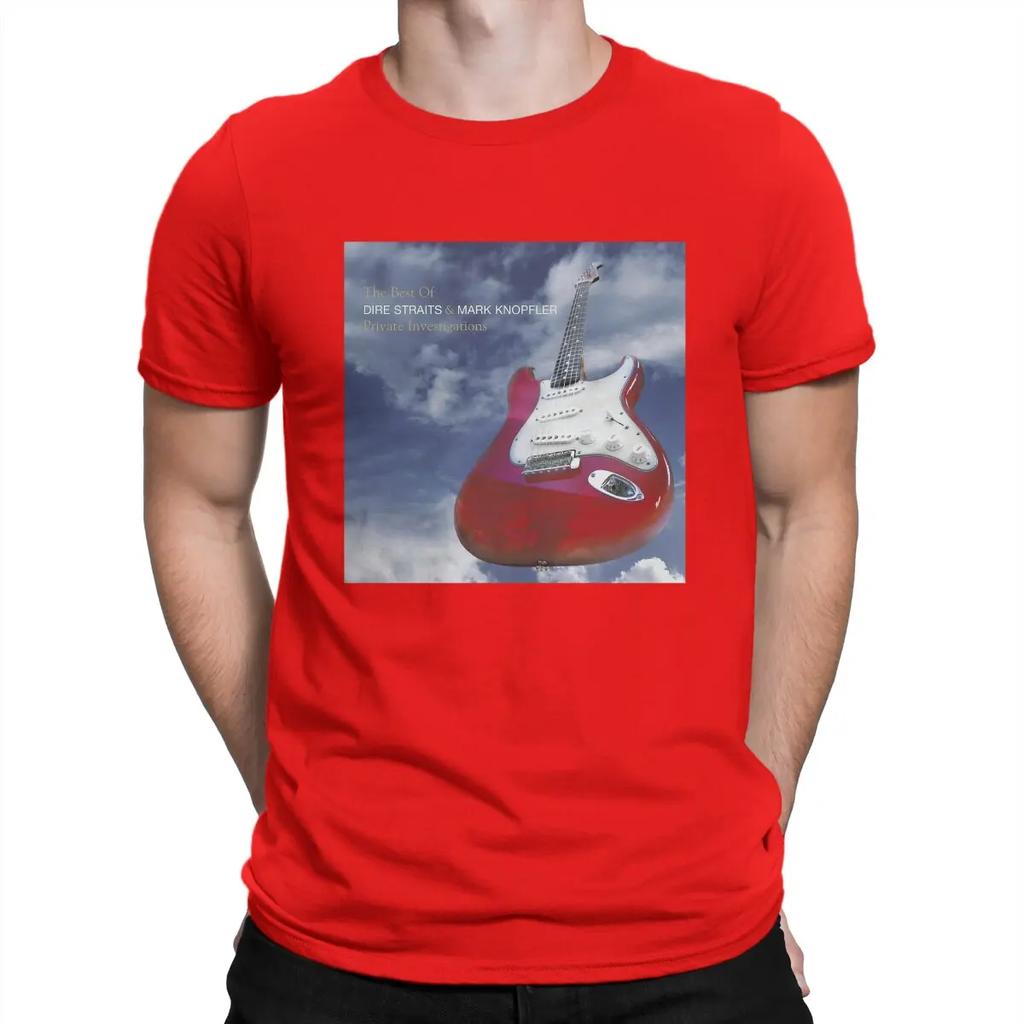 Camiseta de Hombre Banda Dire Straits Música Guitarra Moda Camiseta Sudaderas Gráficas Hipster