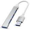 USB USB Port Hub Ultra Slim Hub Dongle Expander for Flash 5Gbps Data Aluminum 3.0 Hub, 4-in-1 Splitter, Laptops, Drives, HDDs, Consoles, Printers,
