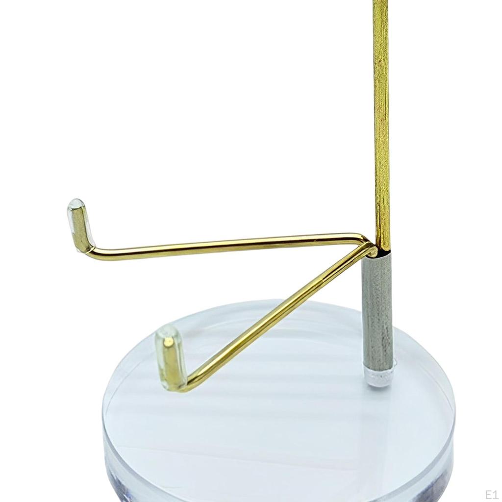 Mineral Display Stand Acrylic Metal Holder Support Easel for Exhibiting Agate Gemstone Crystal