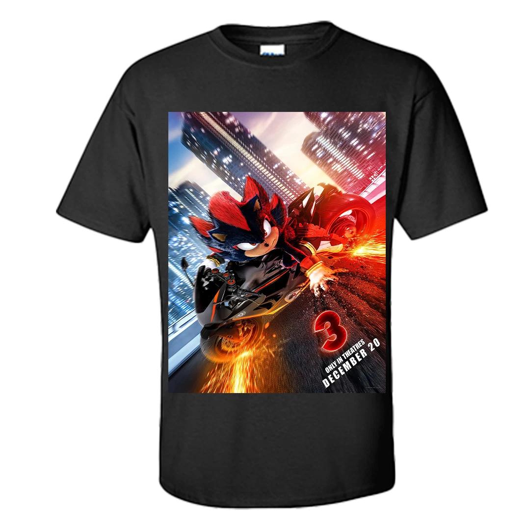 Sonic the Hedgehog 3 T Shirt Sonic the Hedgehog Shirt Shadow Tee S-XXXL 4XL