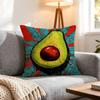 Pattern Avocado Print Cushion Cover 1Pcs Decorative Covers Soft Cushion Case For Sofa Couch Decor 40X40 45X45 Pillowcases
