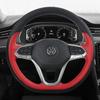 Hand Stitched Genuine Leather Steering Wheel Cover VW Lavida Lamando Passat Bora Magotan T-Roc Tayron