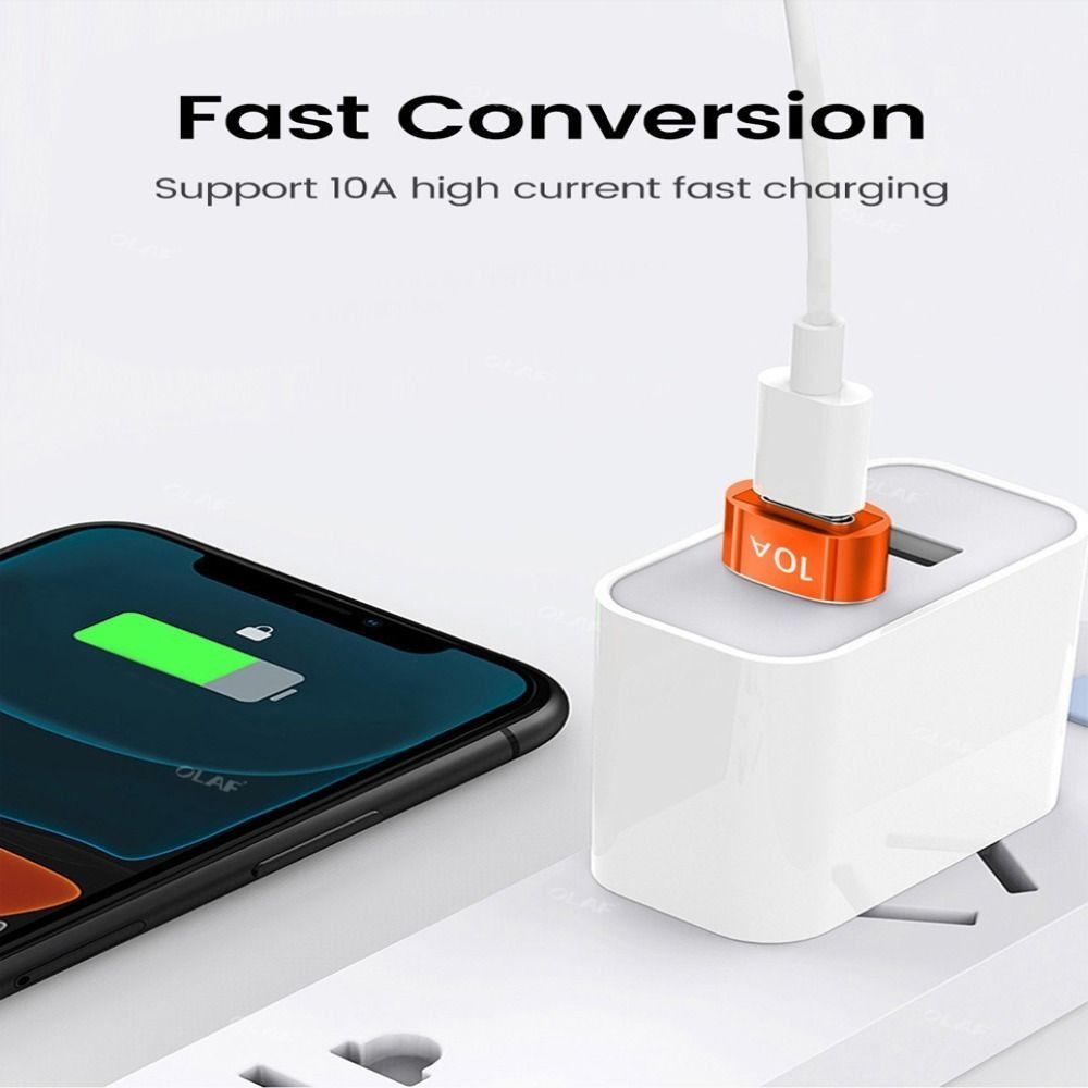 Transmission USB To Type C Converter Fast Charging Adapter  For Mobile Phone/USB Drive/tablet