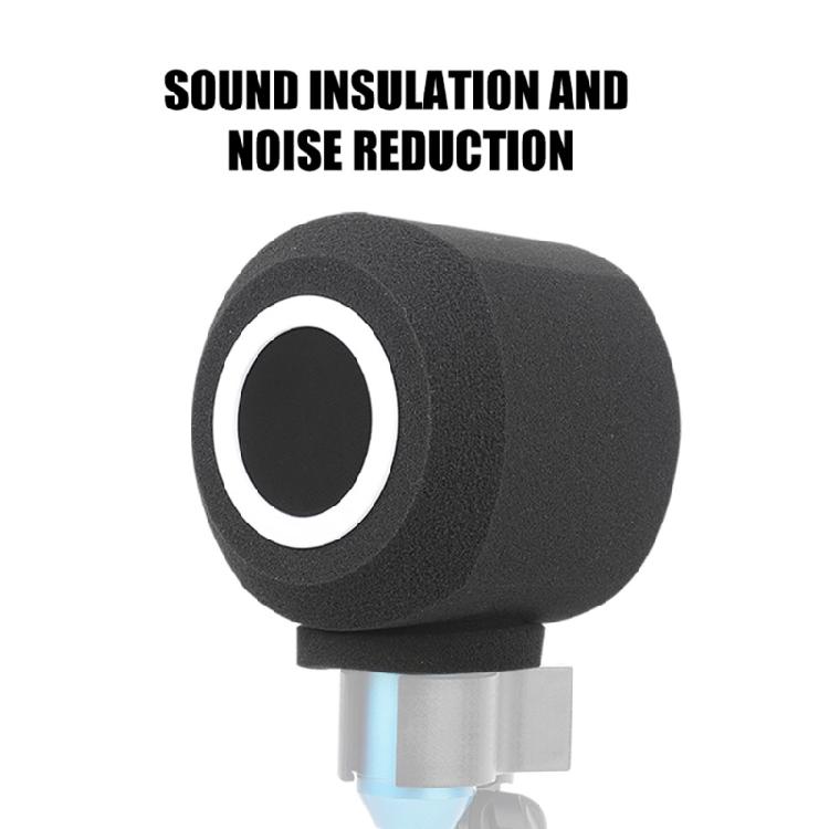 Microphones Foam Cover Sponge Windscreen for Musicians and Broadcasters Black