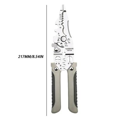 Wire Pliers Set Stripper Crimper Cable Cutter Adjustable Wire Strippers Multifunctional Electric Wire Stripping Crimping Pliers Terminal Hand Tool