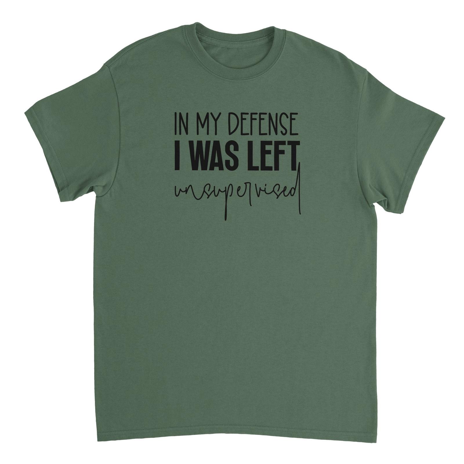 In My Defense I Was Left Unsupervised T-shirt S разноцветный
