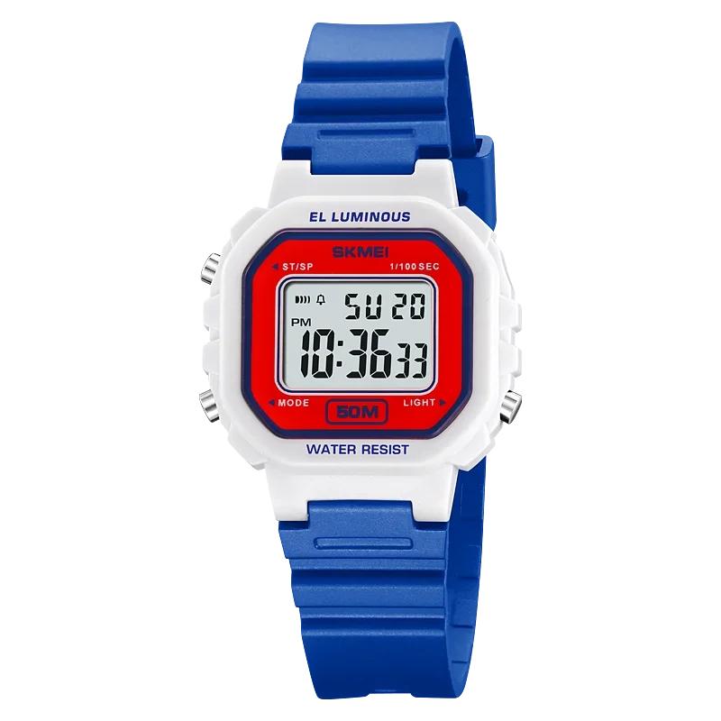 SKMEI 2326 Orologi da Polso Digitali Casual Impermeabili 5Bar Conto alla Rovescia Sveglia Femminile Data Automatica Sport Freschezza Orologio Donna Crono