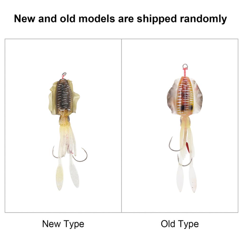 Soft Luminous Fishing Bait UV Octopus Squid Lure Fishing Tackle Accessory