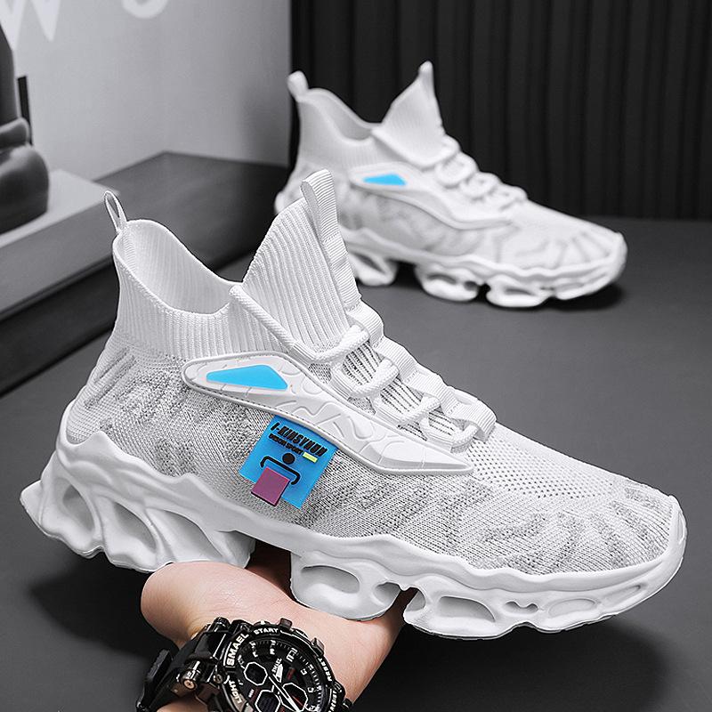 Summer Men's Shoes Breathable Mesh Sports Shoes Men's Versatile Mesh Shoes Running Casual Dad Shoes