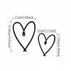 2PCS Metal Heart Wall Art Personalized Valentines Day Gift Home Decor
