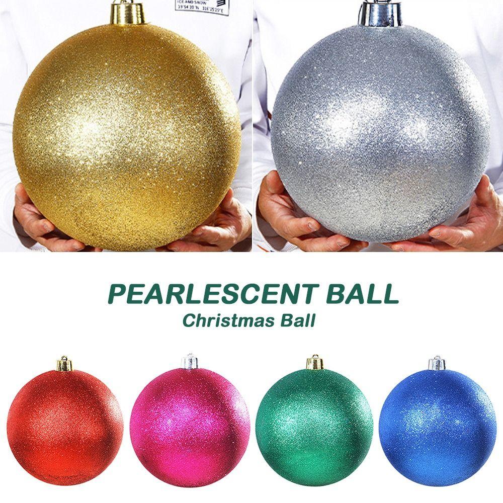 Plastic Christmas Ball 15CM Holiday Decorations Big Christmas Tree Balls  New Year's Day