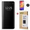 Case - Xiaomi - Redmi Note 8 Pro - Mirror Flip Case - Tempered Glass - Rigid Protection