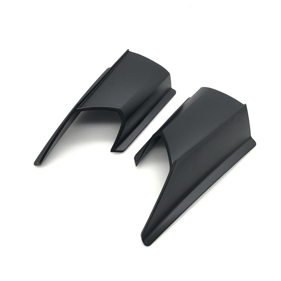 Pair Black Motorcycle Front Fairing Winglet Aerodynamic Wing Side Spoiler Cover