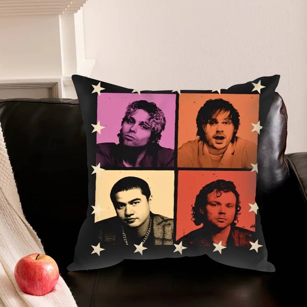 Band 5 Seconds Of S-Summer 50S Pillowcase For Sofa Room Office Decor Printing Protector Cushion Cover Valentine Gift Custom