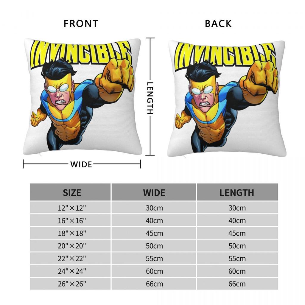 Invincible Comic Anime Pillowcase Double-sided Printing Fabric Cushion Cover Decoration Pillow Case Cover Home 40*40cm