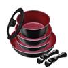 Pearl Metal Cookware Set IH Diamond Cook Sign 7-Piece A, Compatible, Coated, HB-5623