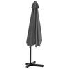 300 cm Steel Mast Sun Umbrella in Anthracite