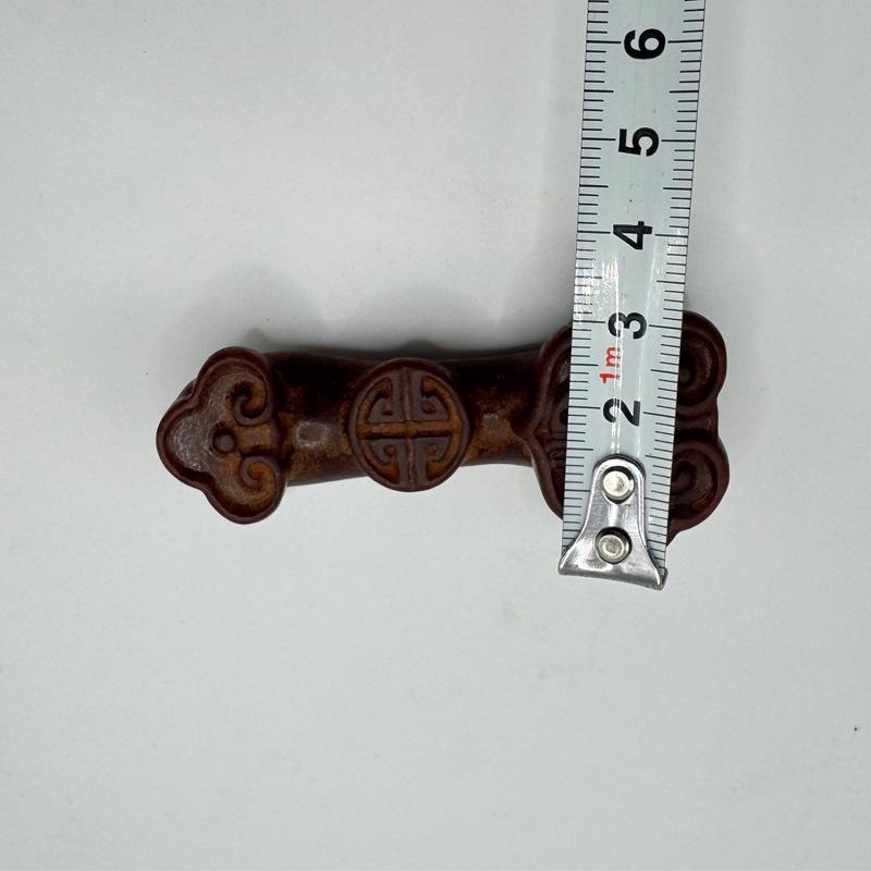 Live Antique Xiuyu Jade Plaque with Fu Character and Old-Style Craftsmanship