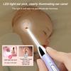 LED Light Ear Pick USB Rechargeable Ear Wax Removal Nose Clean Clip Baby Adults Ear Nose Clean Tweezers Remover Set