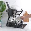 1 Set Dish Drainer Double Layer Detachable High Capacity Save Space Multifunctional Storage Rack Dish Drainer Sink for Dining Room