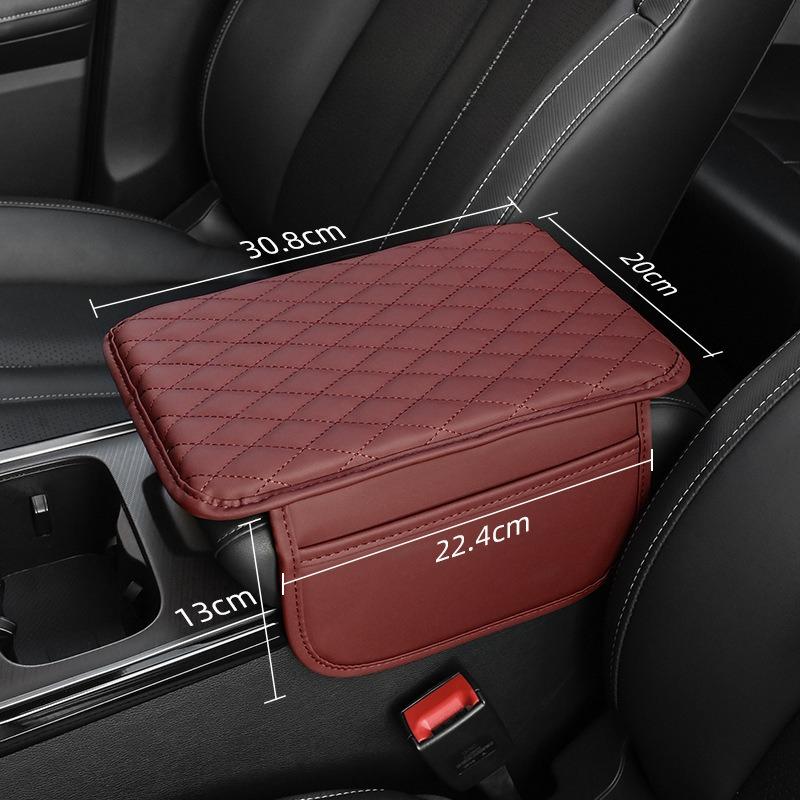 Xiaomi Upgraded Car Center Console Cover, Leather Car Armrest Cover Cushion with 2 Storage Bags, Universal Car Armrest Storage Box