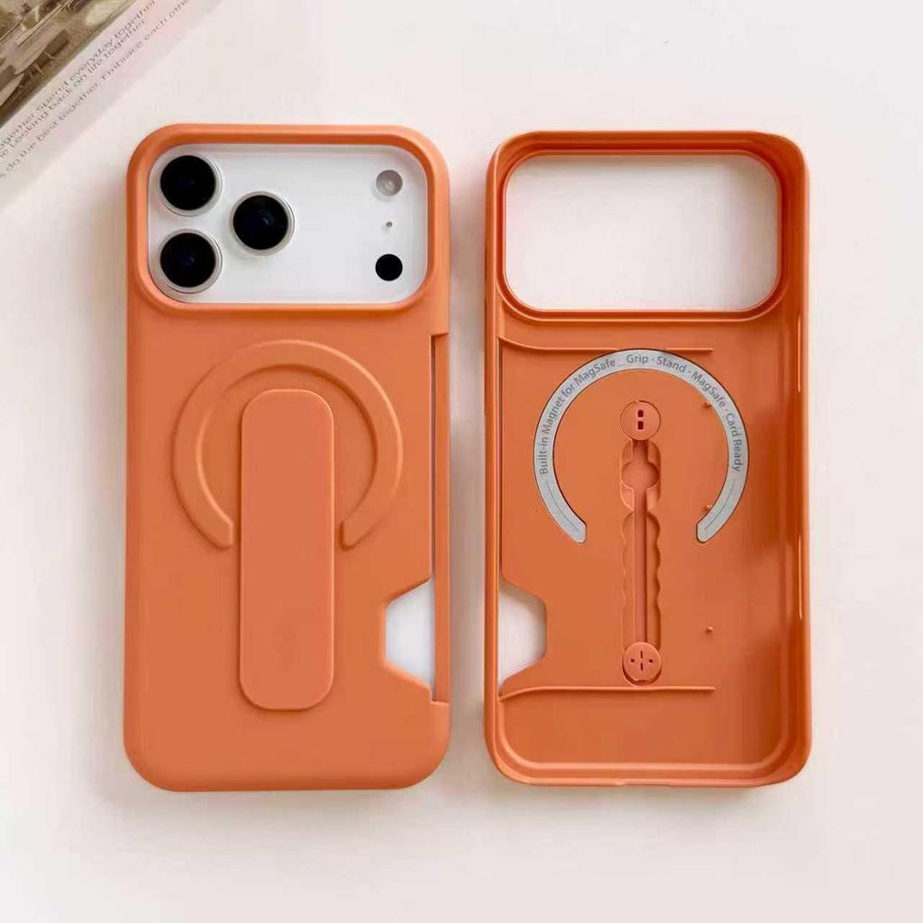 IPhone 17 Pro Max Magnetic Ring Holder Case with 16 Card Slots