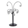 2pcs Xmas Ornament Tree Display Stand Metal Ornament Hold  Tree Jewelry Display Necklace Earring     