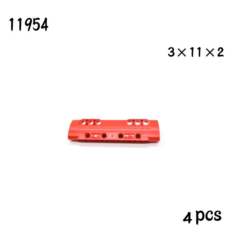 Non-Toxic Technical Parts Flat Panel Plate 1X3X11 Mechanical Building Blocks Car Moc Parts Brick Toy 11954 18944 18945 24116 24119 62531