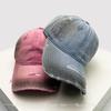 Baseball Plain Color Solid Gradient Women  Men Her Him For Fresh Caps Peaked Hats Sunshade Broken Style Versatile Personal Distress Fashion Street