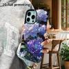 Phone Case: 2D Flat Suitable for iPhone 18 17 16 15 14 13 Pro Film Protective Case, Couple Style, Iridescent Pearl Peony, Christmas and Halloween Gift