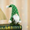 Christmas Polka Dot Knitted Hat Sitting Figure Decoration Home Hotel Window Decoration Gift