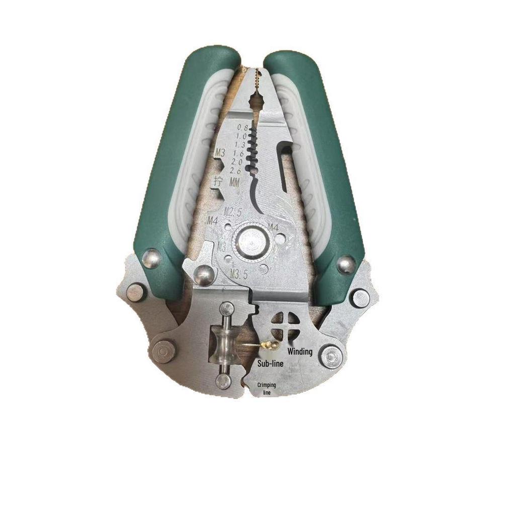 Foldable Multifunctional Wire Stripping Wrench Pliers with Portable Tool Bag and Rubber Handle