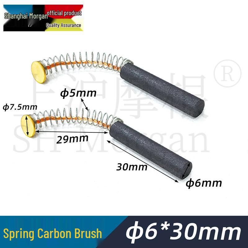 Cylindrical Clutch Carbon Brush Copper Round Screw Rod 6x38 8x30/40