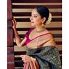 New Launch – Elegant Soft Lichi Silk Saree with Rich Jacquard Weaving & Contrast Blouse Elegance