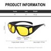 Drivers Goggles Interior Accessory Protective Gears Sunglasses Night Vision Glasses Anti Glare Car Driving Glasses  NEW