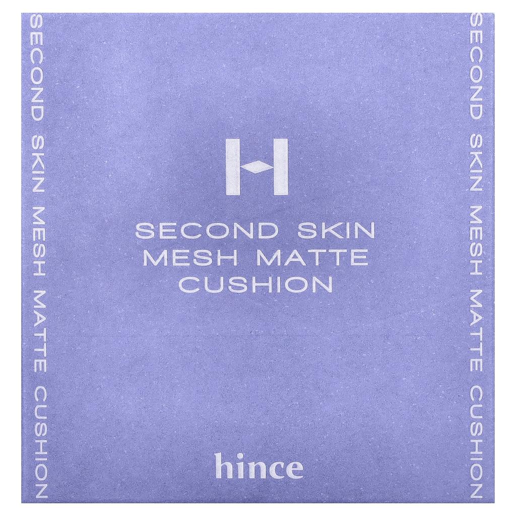 HINCE Second Skin Mesh Matte Cushion, SPF 40 PA++, 15 Rose, 12g (0.42oz)