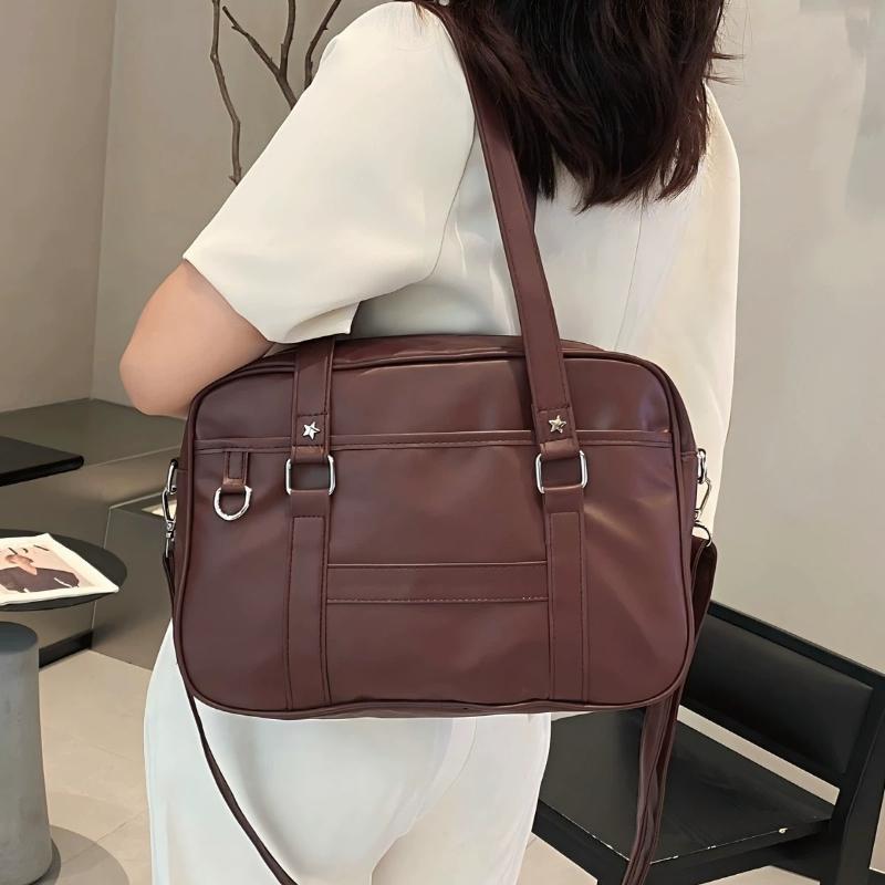 2025 Original Japanese JK Uniform Bag Women's Two-dimensional Messenger Commuter Bag Simple College Style Large-capacity Handbag