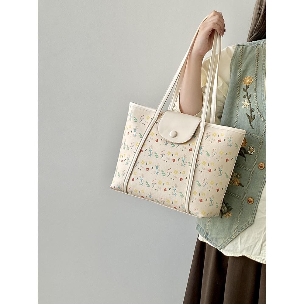 Ielgy Female Bag High-End Printed Tote Bag Large Capacity One-Shoulder Portable Large Bag