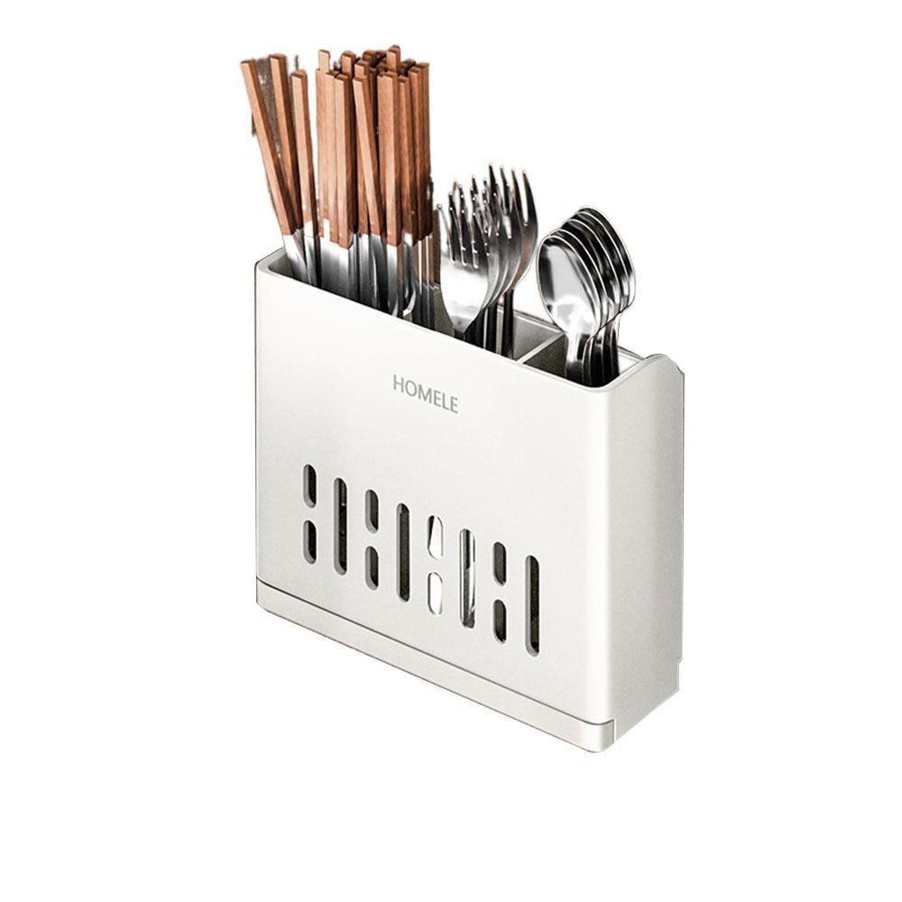 Ruimtebesparende Eetstokjes Tube Zelfklevend Keuken Afdruiprek Draagbare Servies Opbergdoos