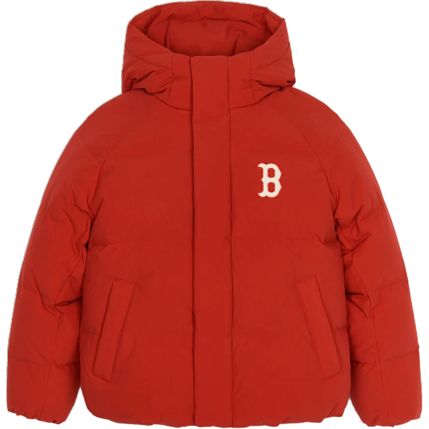 MLB Down Jackets Unisex Red Hooded Thickened 3ADJV1046-43RDD XS