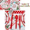 Festive Merry Christmas Santa Claus Themed Party Supplies Set