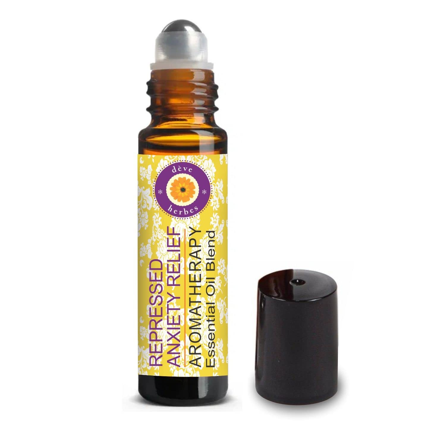 

Deve Herbes REPRESSED ANXIETY RELIEF - Aromatherapy Essential Oil Blend of Bergamot, Melissa, Neroli, Rose, Sandalwood, Vetiver & Cedarwood