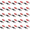 20Set Solder Banana Plug ABS Nickel Plated Brass Cross Teaching Instrument Accessories 4mm