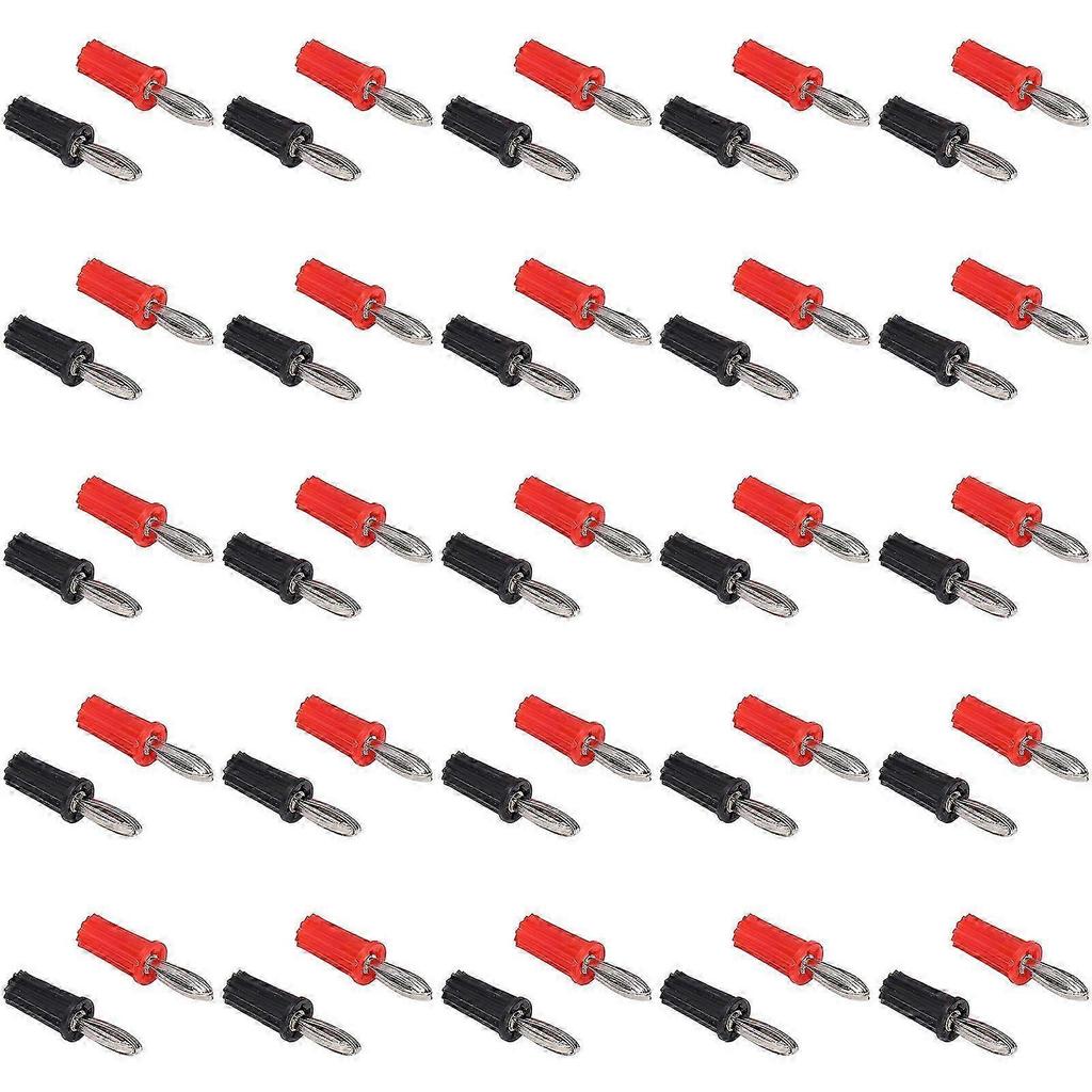 20Set Solder Banana Plug ABS Nickel Plated Brass Cross Teaching Instrument Accessories 4mm