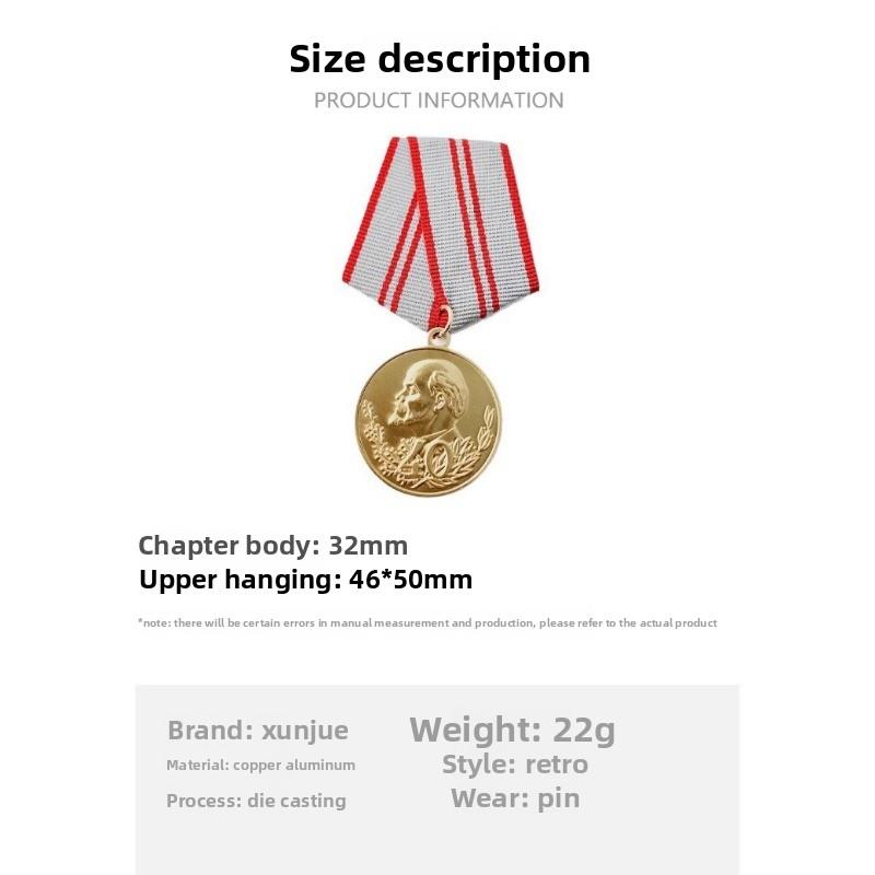 [Kupfer] Neu gravierte 40-Jahre-Medaille der Sowjetischen Streitkräfte, Leninorden, 40-Jahre-Gedenkmedaille, Zubehöranhänger